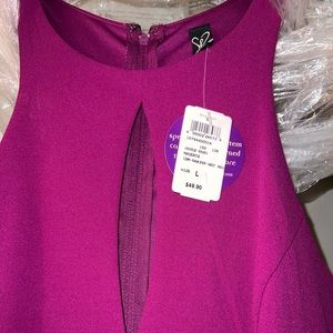 NEW Windsor Dress - Long / Maxi Dress with Slit - Magenta